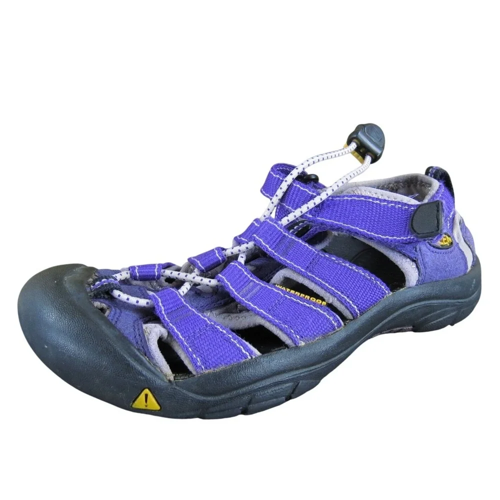 KEEN Gladiator Newport Girl Y‎ 2 Medium Sandal Purple Synthetic Drawstring